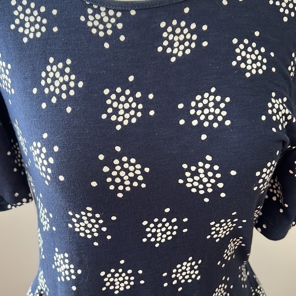 Boden L Printed Blue And White Dress With Pockets - Picture 2 of 7